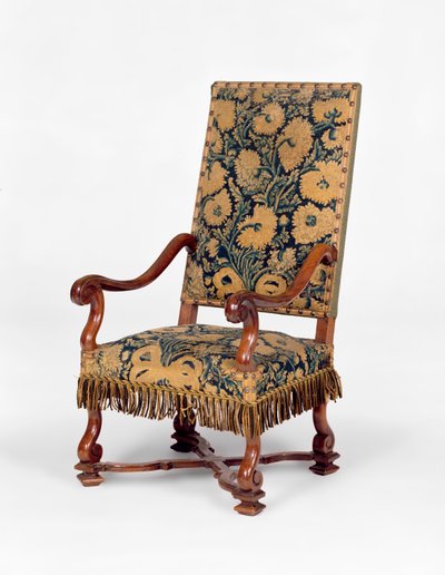 Canapé recouvert de broderie de George II, c.1745. Dossier serpentin, bras courbés recouverts de broderie avec pieds en cabriole sculptés. - Unbekannt Unbekannt