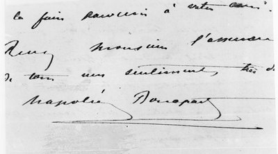 Écriture et Signature de Napoléon Bonaparte (1769-1821) - Unbekannt Unbekannt