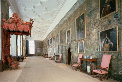 Hardwick Hall (1590-97), Intérieur de la Longue Galerie, Derbyshire, Royaume-Uni - Unbekannt Unbekannt