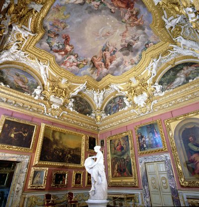Intérieur de la Sala di Giove (Salle de Jupiter) avec des peintures de Pietro da Cortona, Palazzo Pitti, Florence, Italie - Unbekannt Unbekannt