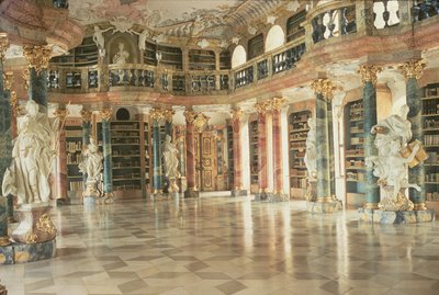 Intérieur de la bibliothèque, achevée en 1744 - Unbekannt Unbekannt