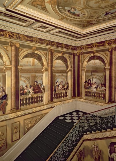 Palais de Kensington, Vue du Grand Escalier du Roi, École anglaise, (XVIIe siècle) Londres, Royaume-Uni - Unbekannt Unbekannt