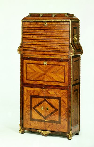 Secrétaire cartonnier Louis XV plaqué, c.1740 - Unbekannt Unbekannt