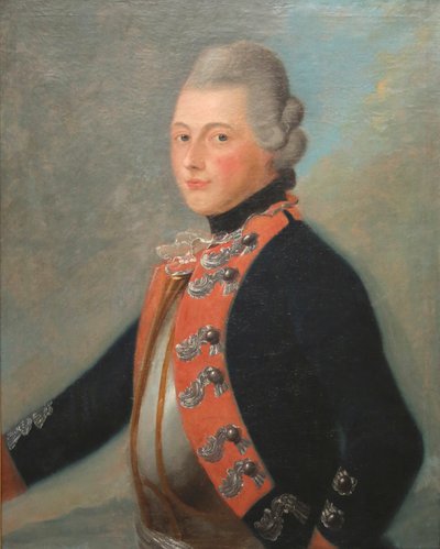Officier du Régiment Hessian Erb Prinz, 1776 - Unbekannt Unbekannt