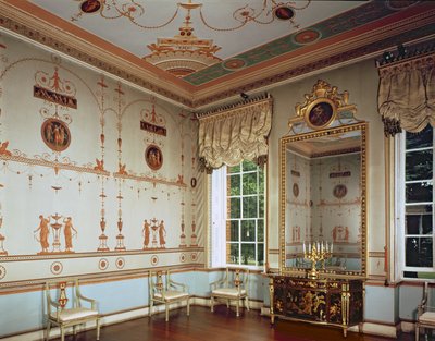 Osterley Park, La Salle Étrusque, construite par Robert Adam (1728-92) commencée en 1761, Middlesex, Royaume-Uni - Unbekannt Unbekannt