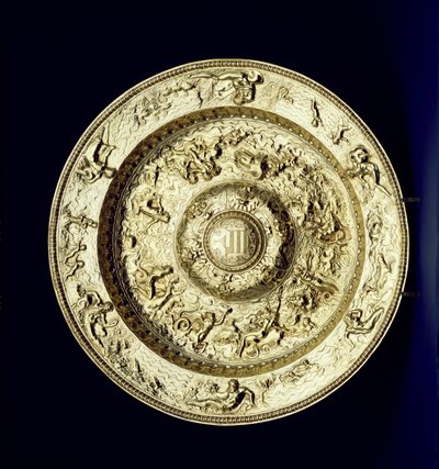 Bassin en argent doré, embossé, ciselé et gravé, français, c.1560-83 - Unbekannt Unbekannt