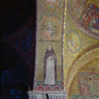 Saint Dominique et Saint Nicolas, mosaïque dans l