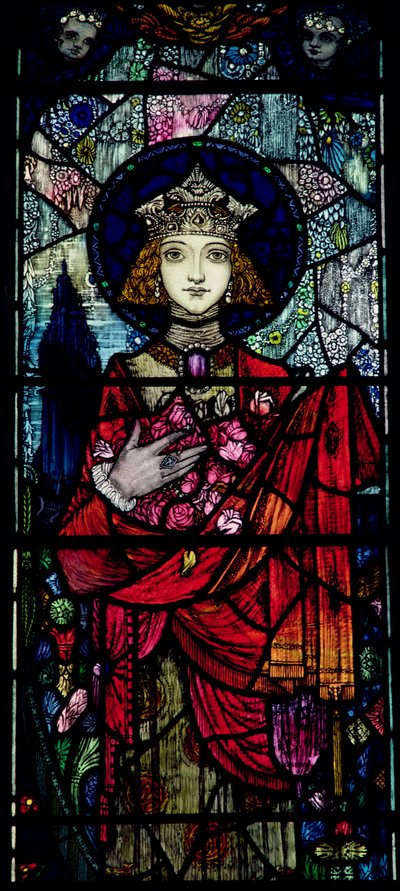 Sainte Élisabeth de Hongrie, par Harry Clarke de Dublin (1889-1931) - Unbekannt Unbekannt