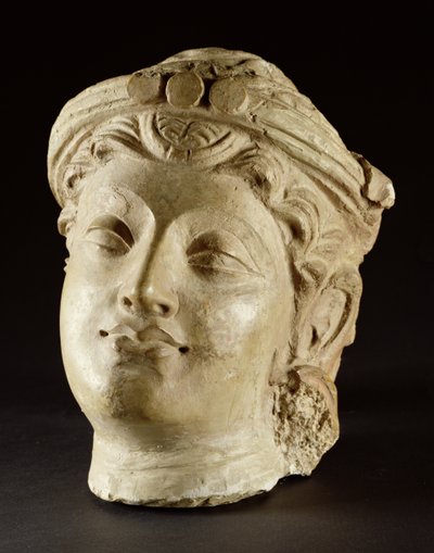 Tête en stuc, Gandhara, 4e siècle apr. J.-C. - Unbekannt Unbekannt