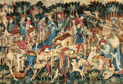 Les tapisseries de chasse du Devonshire, chasse au sanglier et à l