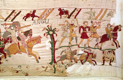 Les Anglais prennent la fuite après la mort du roi Harold, Tapisserie de Bayeux - Unbekannt Unbekannt
