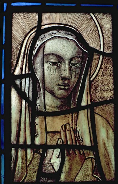 Tête de la Vierge Marie, restaurée, britannique, 13ème siècle - Unbekannt Unbekannt