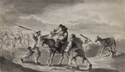 Voyageur agressé, peut-être Hudibras de Samuel Butler, c.1790 - Unbekannt Unbekannt