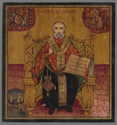Saint Nicolas trônant - Unbekannt Unbekannt