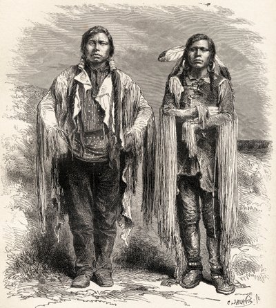 Deux Indiens Ute, illustration de 