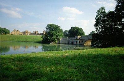 Vue depuis le lac, Palais de Blenheim, Oxfordshire - Unbekannt Unbekannt