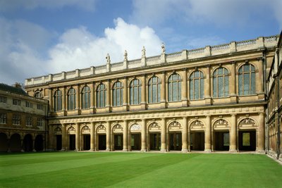 Vue de la Grande Cour de la bibliothèque Wren, Collège Trinity, Cambridge - Unbekannt Unbekannt