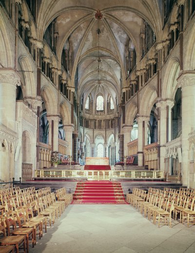 Vue du chœur, cathédrale de Canterbury, construite 1098-1130 - Unbekannt Unbekannt