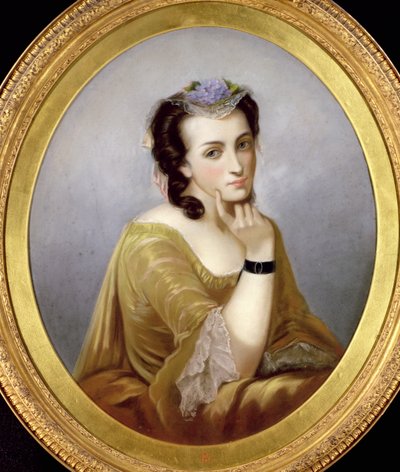 Femme en robe Watteau, vers 1870 - Unbekannt Unbekannt