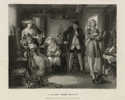 Une scène de Midas, Grande-Bretagne, vers 1850 - Unbekannter Künstler