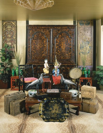 Cabinet baroque sur coffre - Unbekannt