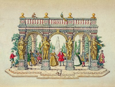 Une fête musicale dans un berceau, milieu du XVIIIe siècle - Unbekannt