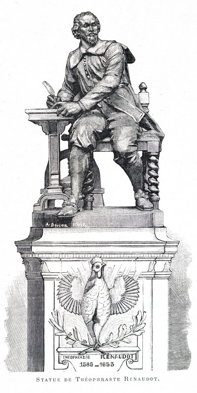 Une statue de Théophraste Renaudot - Unbekannt