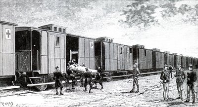 Un blessé transporté à bord d