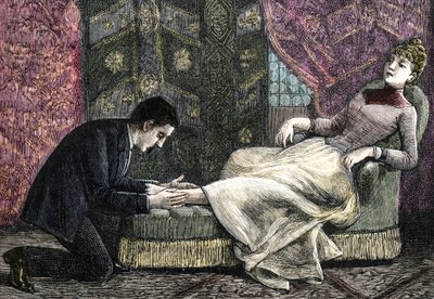 Une jeune femme souffrant d