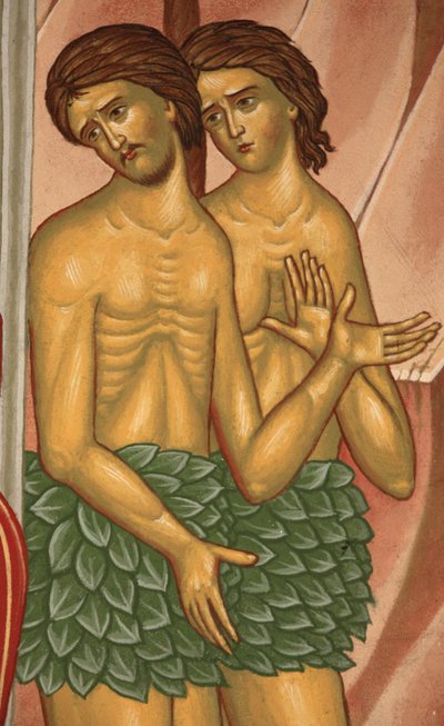 Adam et Ève. Église orthodoxe Saint-Antoine-le-Grand, Saint-Laurent-en-Royans, France - Unbekannt