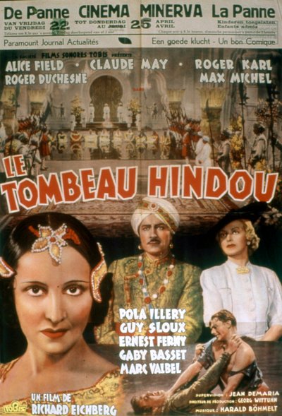 Affiche du film Le tombeau hindou de Richard Eichberg 1938 - Unbekannt