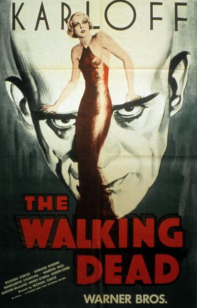 Affiche du film The Walking Dead avec Boris Karloff 1936 - Unbekannt