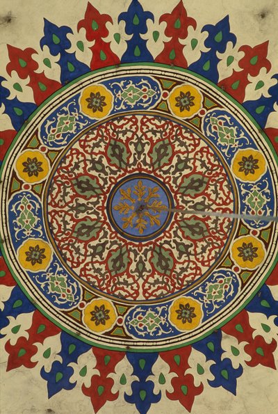 Madrasa Al-Adiliyah, coupole, décoration (photo) - Hippolyte Lalaise Devéria