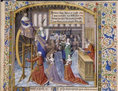 Allégorie de la Roue de la Fortune. (détail) - Unbekannter Künstler