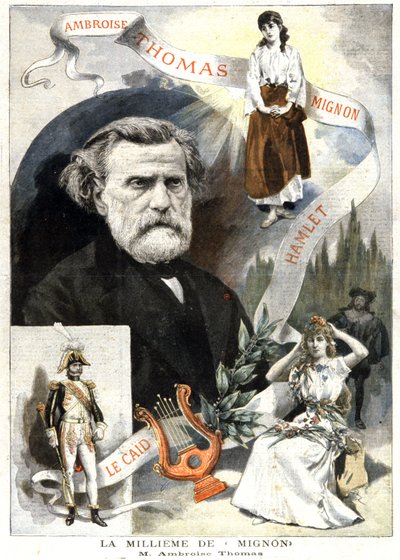 Ambroise Thomas et la 1000e représentation de Mignon, vers 1895 - Unbekannter Künstler