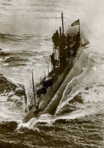 Sous-marin américain pendant la Première Guerre mondiale - Unbekannter Künstler