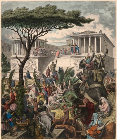 Grèce antique : Autel de Pergame, célébration de la victoire du roi Attalide Eumène II sur les ennemis galates - Unbekannt