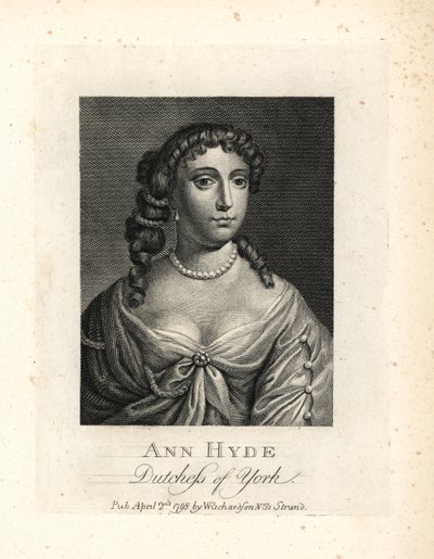 Anne Hyde (1637-1671), Duchesse d