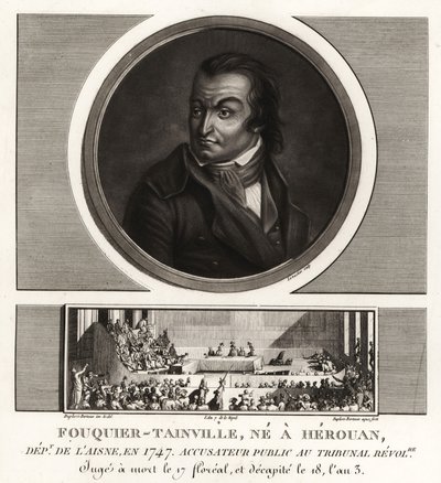 Antoine Quentin Fouquier-Tainville, Procureur public, Tribunal révolutionnaire, guillotiné en 1795 - Unbekannt