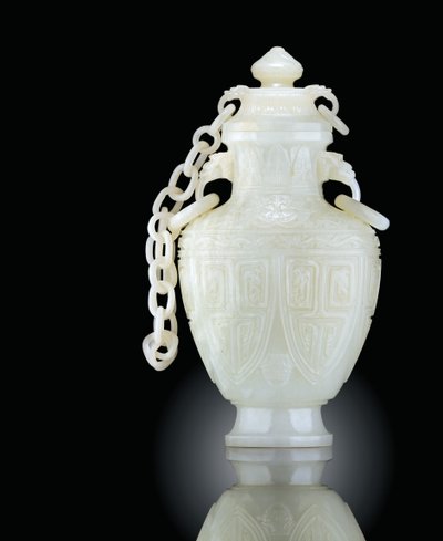 Vase archaïque et couvercle, 18e - 19e siècle - Unbekannt