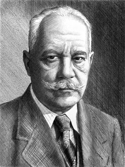 Arnold Sommerfeld, physicien allemand, vers 1910-1920 - Unbekannt