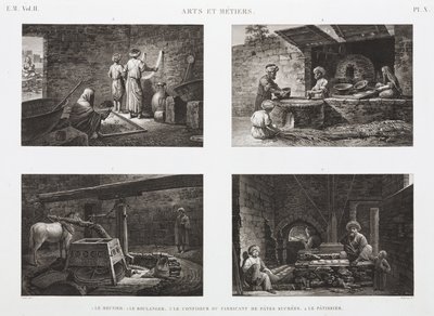 Boulangers et confiseurs, Égypte, vers 1798 - Unbekannt