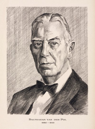 Balthazar van der Pol, ingénieur électricien néerlandais, vers 1930 - Unbekannt