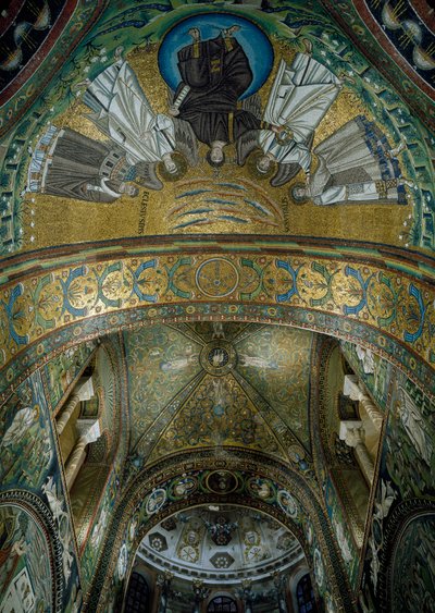 Basilique de San Vitale, Mosaïques dans la voûte de l