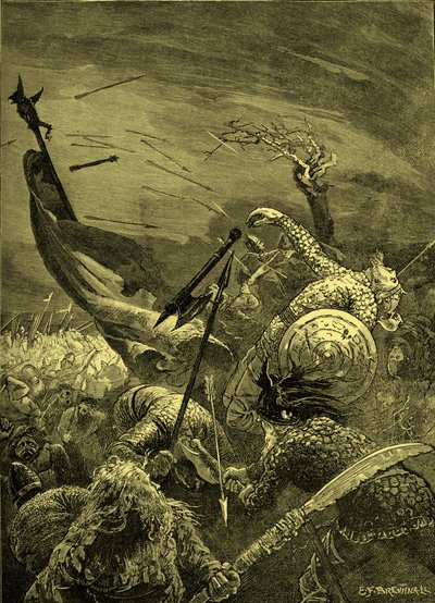 Bataille de Hastings - mort de Harold II (gravure) - Unbekannter Künstler