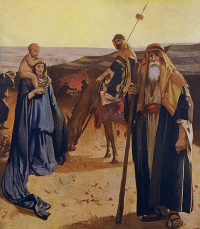 Famille bédouine - Unbekannter Künstler