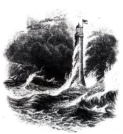 Phare de Bell Rock dans une tempête - Unbekannt