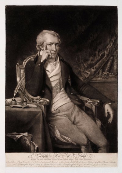 Benjamin Thompson, Comte Rumford, administrateur américain, vers 1810 - Unbekannt