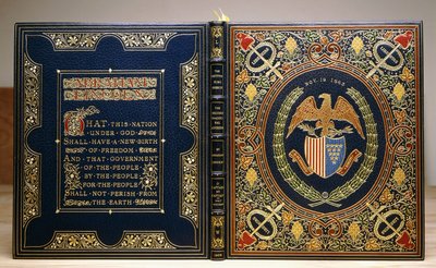 Reliure du livre "Le discours de Gettysburg et le second discours inaugural, 1928" - Unbekannt