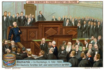 Bismarck au Reichstag - Unbekannter Künstler
